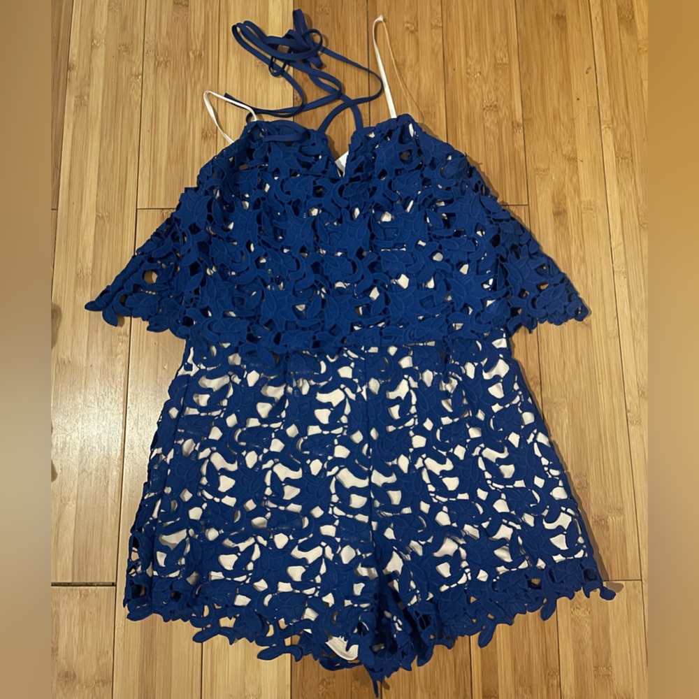 J.O.A play suit lace all over sz S